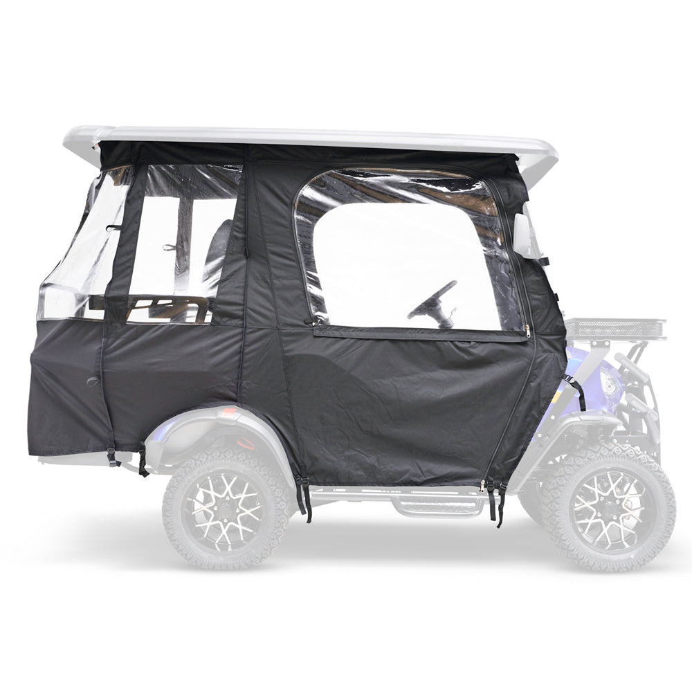 Enclosed Soft Cab, Kandi Golf Cart 4P (Non-Returnable) (New Design)