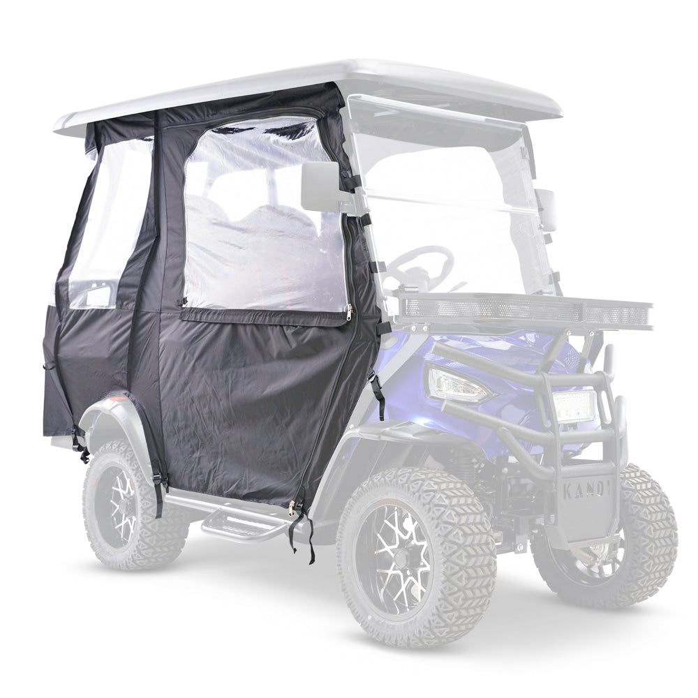 Enclosed Soft Cab, Kandi Golf Cart 4P (Non-Returnable) (New Design)