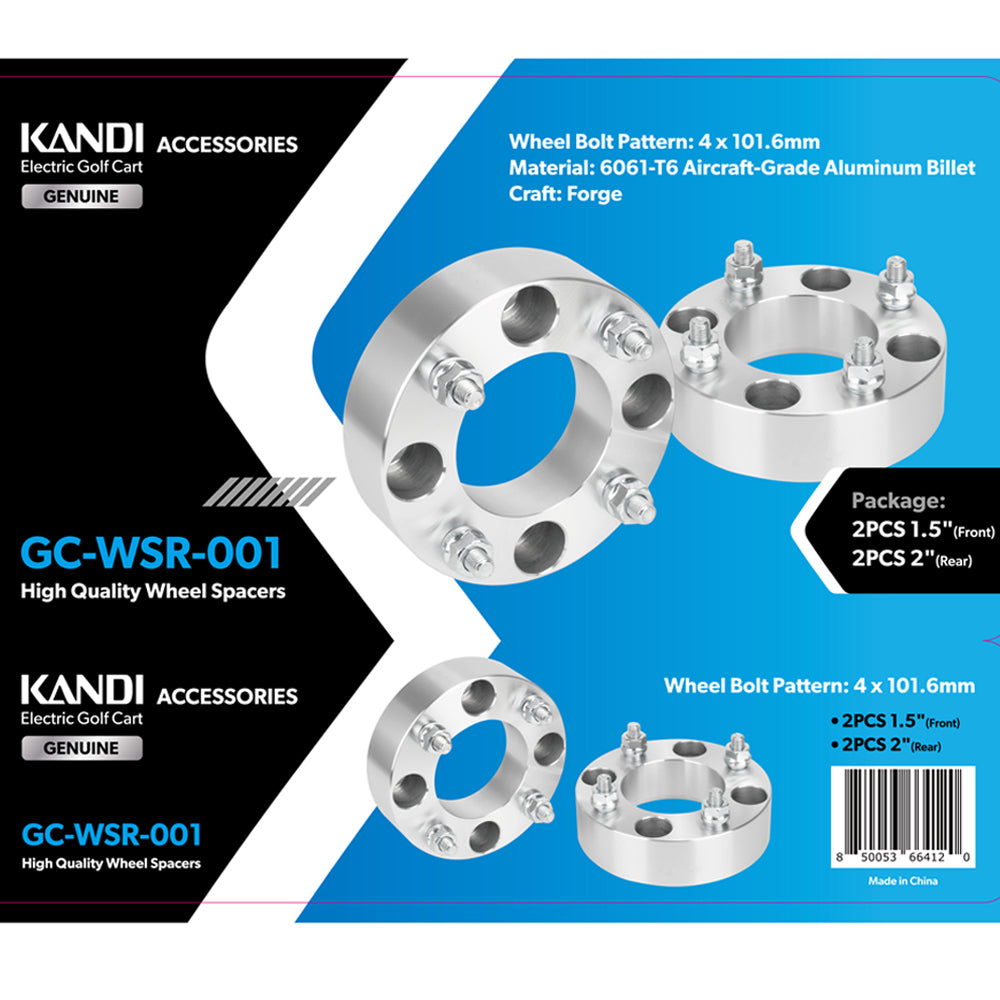 Wheel spacer kit-Kandi Golf Cart